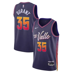 Magnífico Kevin Durant Phoenix Suns Nike Unisex 2023/24 Swingman Jersey Purple City Edition  para los verdaderos seguidores