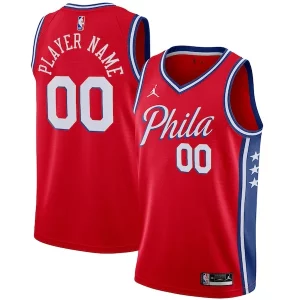 Encantador Perfecto Sofisticado Philadelphia 76ers Jordan Brand Swingman Custom Jersey Statement Edition Red  para los verdaderos seguidores