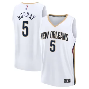Exquisito Versátil Dejounte Murray New Orleans Pelicans Fast Break Replica Player Jersey Association Edition White  para los verdaderos seguidores