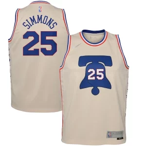 Increíble Fantástico Ideal Ben Simmons Philadelphia 76ers Nike Youth 2020/21 Swingman Player Jersey Cream Earned Edition  para los verdaderos seguidores