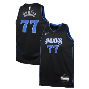 Encantador Delicioso Perfecto Luka Dončić Dallas Mavericks Nike Youth Swingman Replica Jersey City Edition Black  para los verdaderos seguidores