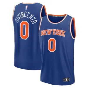 Hermoso Perfecto Donte DiVincenzo New York Knicks Fast Break Replica Player Jersey Icon Edition Royal  para los verdaderos seguidores