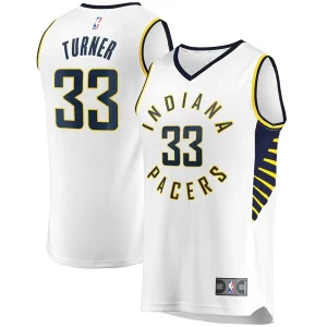 Fácil de llevar Delicioso Robusto Myles Turner Indiana Pacers Fast Break Replica Player Jersey White Association Edition  para los verdaderos seguidores