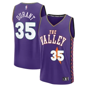 Resistente Clásico Kevin Durant Phoenix Suns Youth 2024/25 Fast Break Player Jersey City Edition Purple  para los verdaderos seguidores