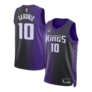 Fantástico Domantas Sabonis Sacramento Kings Jordan Brand Unisex Swingman Jersey Statement Edition Purple  para los verdaderos seguidores
