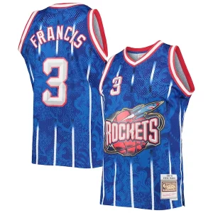 Sofisticado Comodo Elegante Steve Francis Houston Rockets Hardwood Classics 1999/00 Lunar New Year Swingman Jersey Blue  para los verdaderos seguidores
