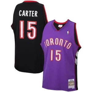 Atractivo Vince Carter Toronto Raptors 1999/00 Hardwood Classics Swingman Jersey Purple/White  para los verdaderos seguidores