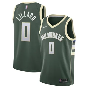 Sofisticado Damian Lillard Milwaukee Bucks Nike Unisex Swingman Player Jersey Icon Edition Hunter Green  para los verdaderos seguidores