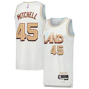 Perfecto Donovan Mitchell Cleveland Cavaliers Nike Swingman Player Jersey City Edition White  para los verdaderos seguidores