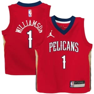 Hermoso Maravilloso Sofisticado Zion Williamson New Orleans Pelicans Jordan Brand Toddler 2020/21 Jersey Red Statement Edition  para los verdaderos seguidores