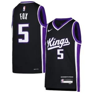 Fácil de llevar De'Aaron Fox Sacramento Kings Nike Youth Swingman Jersey Icon Edition Purple  para los verdaderos seguidores