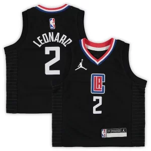 Hermoso Lujoso Kawhi Leonard LA Clippers Jordan Brand Toddler 2020/21 Jersey Black Statement Edition  para los verdaderos seguidores
