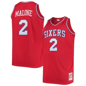 Cool Moses Malone Philadelphia 76ers 1982/83 Big & Tall Hardwood Classics Swingman Jersey Red  para los verdaderos seguidores