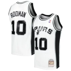 Ideal Comodo Dennis Rodman San Antonio Spurs 2001/02 Hardwood Classics Swingman Jersey White  para los verdaderos seguidores