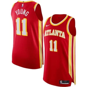 Chulo Trae Young Atlanta Hawks Nike Authentic Jersey Association Edition Red  para los verdaderos seguidores