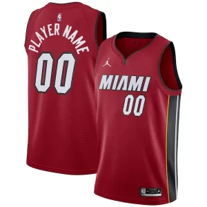 Maravilloso Perfecto Miami Heat Jordan Brand Swingman Custom Jersey Statement Edition Red  para los verdaderos seguidores