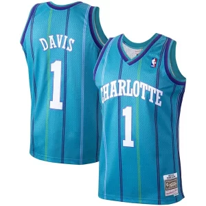 Magnífico Encantador Baron Davis Charlotte Hornets 1999/00 Hardwood Classics Swingman Jersey Teal  para los verdaderos seguidores