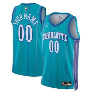 Maravilloso Charlotte Hornets Jordan Brand Unisex 2023/24 Custom Swingman Jersey Classic Edition Teal  para los verdaderos seguidores