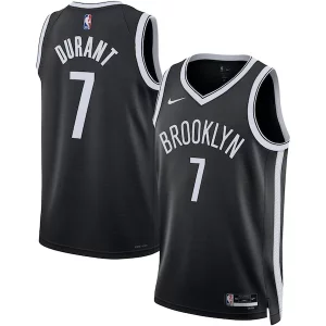 Exquisito Ideal Kevin Durant Brooklyn Nets Nike Unisex Swingman Jersey Icon Edition Black/White  para los verdaderos seguidores