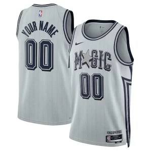 Bonito Práctico Increíble Orlando Magic Nike Unisex 2024/25 Custom Swingman Jersey City Edition Silver  para los verdaderos seguidores