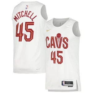 Fácil de llevar Donovan Mitchell Cleveland Cavaliers Nike Unisex Swingman Jersey Association Edition White/Wine  para los verdaderos seguidores