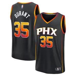 Magnífico Exquisito Maravilloso Kevin Durant Phoenix Suns Fast Break Replica Player Jersey Statement Edition Black  para los verdaderos seguidores