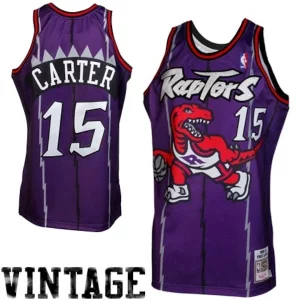 Magnífico Vince Carter Toronto Raptors 1998/99 Throwback Authentic Jersey Purple  para los verdaderos seguidores