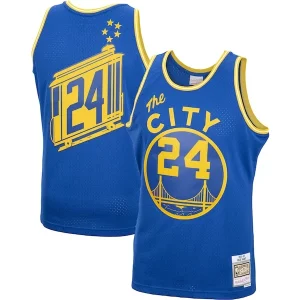 Delicioso Práctico Fácil de llevar Rick Barry Golden State Warriors 2001/02 Hardwood Classics Swingman Jersey Royal  para los verdaderos seguidores
