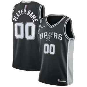 Cool San Antonio Spurs Nike Swingman Custom Jersey Black Icon Edition  para los verdaderos seguidores