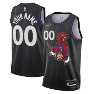Sofisticado Perfecto Elegante Toronto Raptors Nike Unisex 2024/25 Custom Swingman Jersey City Edition Black  para los verdaderos seguidores