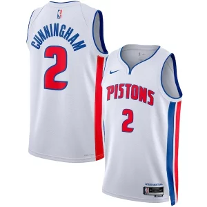 Práctico Hermoso Único Cade Cunningham Detroit Pistons Nike Unisex Swingman Jersey Association Edition White/Blue  para los verdaderos seguidores