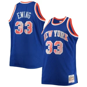 Chulo Patrick Ewing New York Knicks Big & Tall 1991/92 NBA 75th Anniversary Diamond Swingman Jersey Blue  para los verdaderos seguidores