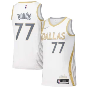 Genial Dallas Mavericks Nike Swingman Player Jersey City Edition White  para los verdaderos seguidores