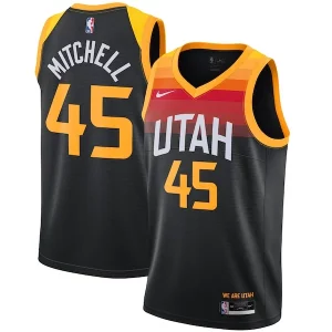 Moderno Donovan Mitchell Utah Jazz Nike 2021/22 Swingman Player Jersey Black City Edition  para los verdaderos seguidores