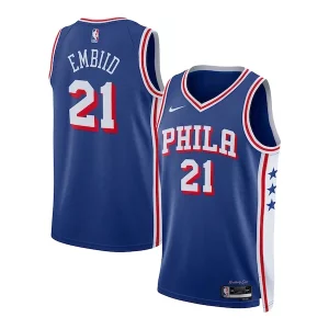 Magnífico Joel Embiid Philadelphia 76ers Nike Unisex Swingman Jersey Icon Edition Royal/White  para los verdaderos seguidores