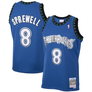 Ideal Elegante Encantador Latrell Sprewell Minnesota Timberwolves 2001/02 Hardwood Classics Swingman Jersey Blue  para los verdaderos seguidores