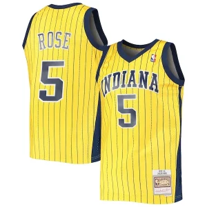 Increíble Versátil Jalen Rose Indiana Pacers 1999/00 Hardwood Classics Swingman Jersey Gold  para los verdaderos seguidores