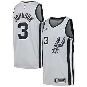 Práctico Sofisticado Bonito Keldon Johnson San Antonio Spurs Nike Swingman Player Jersey Statement Edition Silver  para los verdaderos seguidores