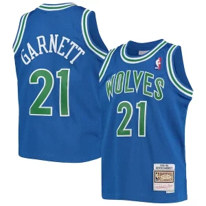 Elegante Robusto Práctico Kevin Garnett Minnesota Timberwolves Youth 1995 96 Hardwood Classics Swingman Jersey Blue  para los verdaderos seguidores