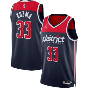 Encantador Increíble Ideal Kyle Kuzma Washington Wizards Jordan Brand Unisex Swingman Jersey Statement Edition Navy  para los verdaderos seguidores