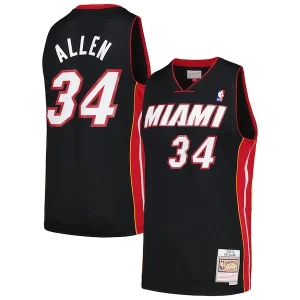 Maravilloso Increíble Hermoso Ray Allen Miami Heat 2012/13 Hardwood Classics Swingman Jersey Black  para los verdaderos seguidores