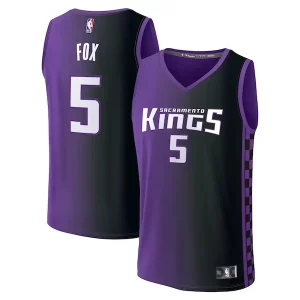 Exquisito Resistente Elegante De'Aaron Fox Sacramento Kings Fast Break Replica Player Jersey Statement Edition Purple  para los verdaderos seguidores