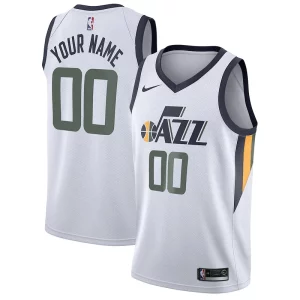 Elegante Fácil de llevar Atractivo Utah Jazz Nike Swingman Custom Jersey Association Edition White  para los verdaderos seguidores