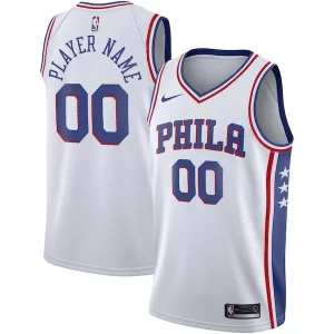 Clásico Cool Philadelphia 76ers Nike 2020/21 Swingman Custom Jersey Association Edition White  para los verdaderos seguidores