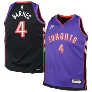 Bonito Único Cool Scottie Barnes Toronto Raptors Nike Youth 2024/25 Swingman Jersey Purple Classic Edition  para los verdaderos seguidores