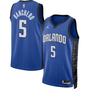 Hermoso Cool Paolo Banchero Orlando Magic Jordan Brand Unisex Swingman Jersey Statement Edition Blue  para los verdaderos seguidores