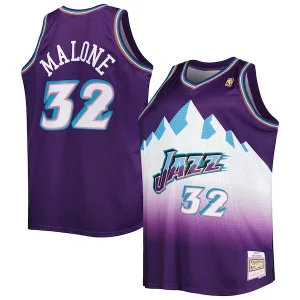 Atractivo Karl Malone Utah Jazz Big & Tall Hardwood Classics 1996/97 Swingman Jersey Purple/White  para los verdaderos seguidores