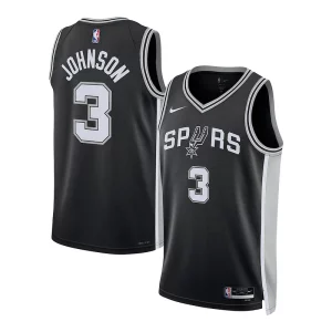 Increíble Atractivo Keldon Johnson San Antonio Spurs Nike Unisex Swingman Jersey Association Edition Black  para los verdaderos seguidores