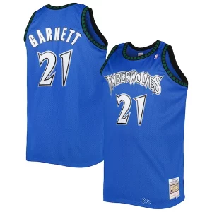 Ideal Versátil Hermoso Kevin Garnett Minnesota Timberwolves Big & Tall Hardwood Classics 2003/04 Swingman Jersey Blue  para los verdaderos seguidores