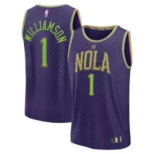 Original Zion Williamson New Orleans Pelicans 2024/25 Fast Break Player Jersey City Edition Purple  para los verdaderos seguidores